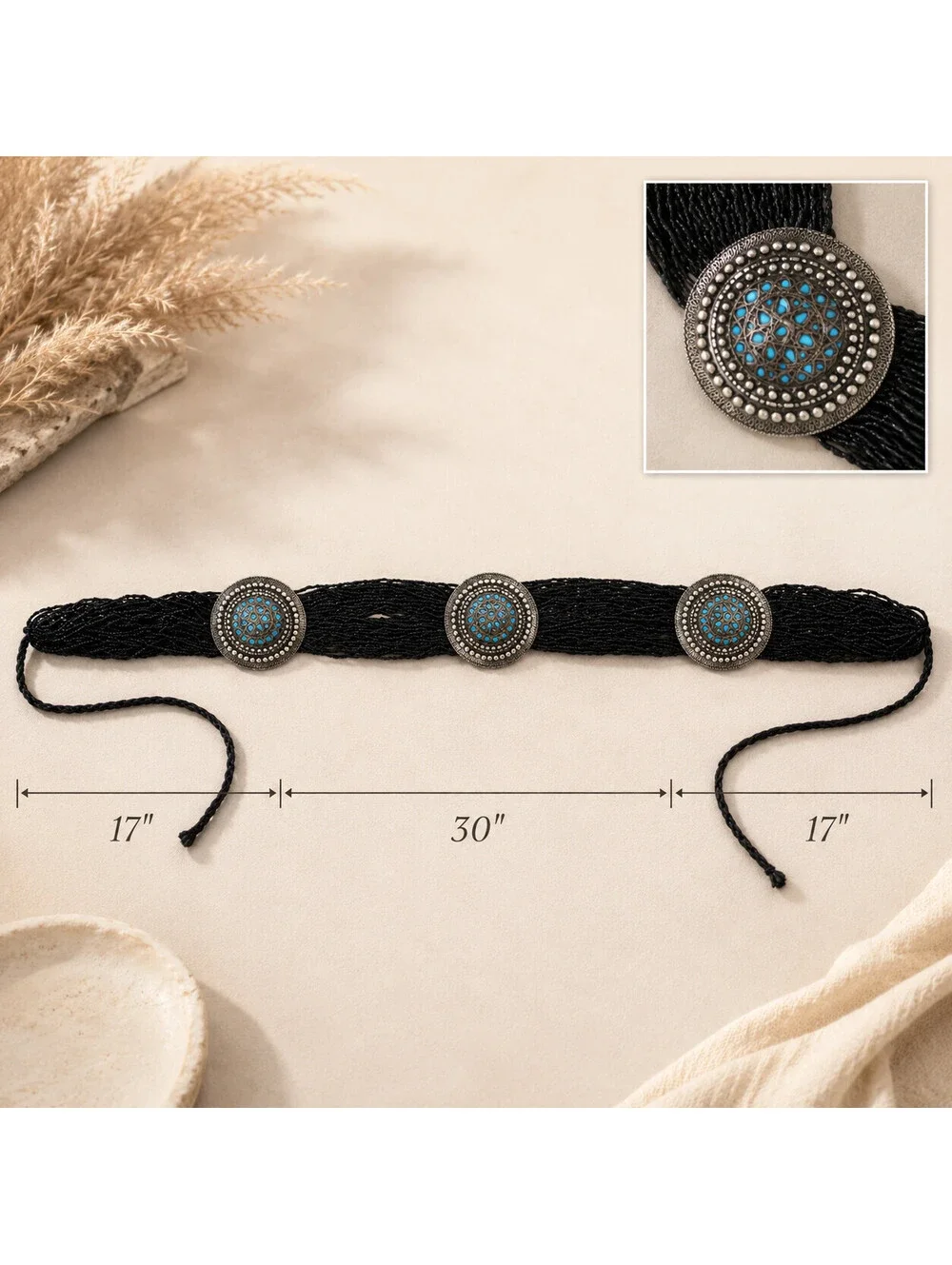 Raj Beaded Belt